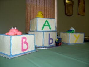 Baby Blocks Cake